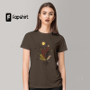 BOHO Graphic Womens tshirt | Green Tshirts | Floral TShirt for women | Butterfly T Shirt