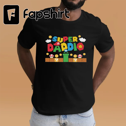 Super Daddio T-Shirt, Fathers Day Shirt, Gamer Daddy Tee, Fathers Day Gift Funny Shirt, Men’s Funny Daddio Tee, Fathers Day Gift Funny Shirt