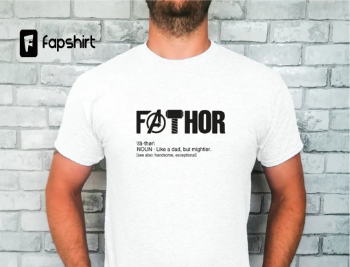 Fathor Shirt, Avengers Daddy Hero T-shirt, Funny Dad Gift T-Shirt, Fathers Day Gift Shirt, Best Dad T-shirt, New Dad Tee, Grandpa Shirt