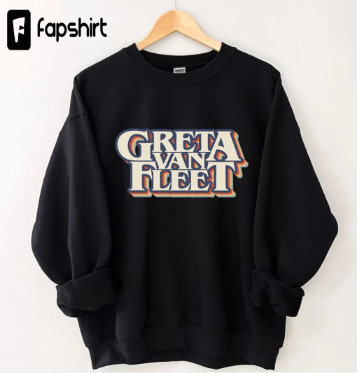 Greta Van Fleet Sweatshirt, Retro Greta Van Fleet Shirt, Greta Van Fleet Merch, Greta Van Fleet Hoodie, Dream In Gold Tour 2023 Sweatshirt