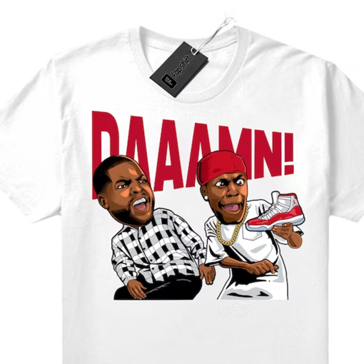 Cherry 11’s shirts to match Sneaker Match Tees White