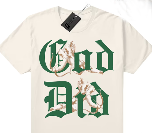 Pine Green 4s to match Sneaker Match Tees Sail “God Did”