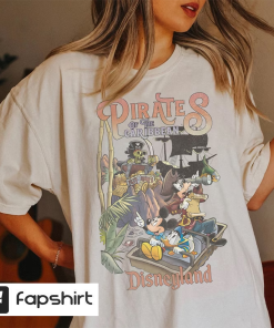 Vintage Pirates of the Caribbean Disneyland Shirts,…