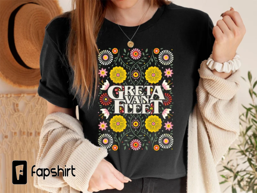 Greta Van Fleet Sweatshirt, Retro Greta Van Fleet Shirt, Greta Van Fleet Merch, Greta Van Fleet Hoodie, Dream In Gold Tour 2023 Sweatshirt