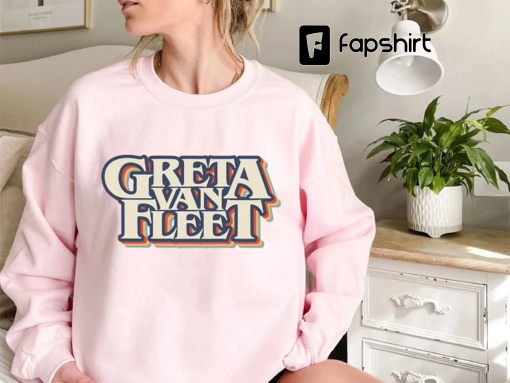 Greta Van Fleet Sweatshirt, Retro Greta Van Fleet Shirt, Greta Van Fleet Merch, Greta Van Fleet Hoodie, Dream In Gold Tour 2023 Sweatshirt