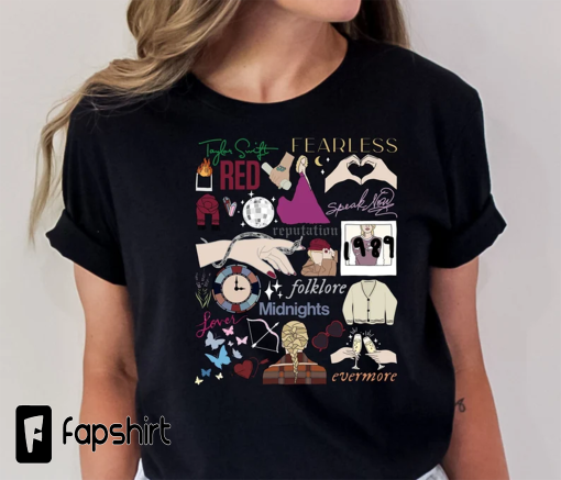 The Eras Tour Shirt, Gift For Book lover, Music Merch, Country Pop, Rock, Pop Rock, Synthpop, Electropop, Alternative Rock, Indie Pop folk