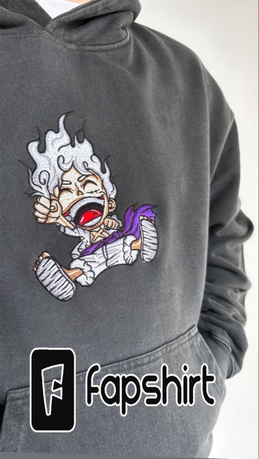 luffy gear 5 embroidered