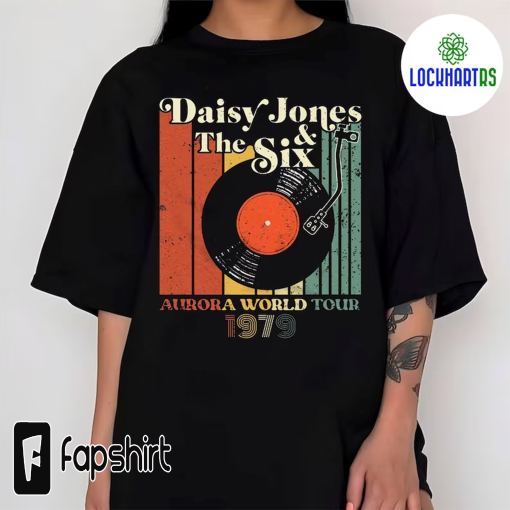 Vintage Daisy Jones & the Six Shirt, Aurora World Tour 1979 Tshirt, Daisy Jones Merch, Book Lover Shirt, Taylor Jenkins Reid Tee