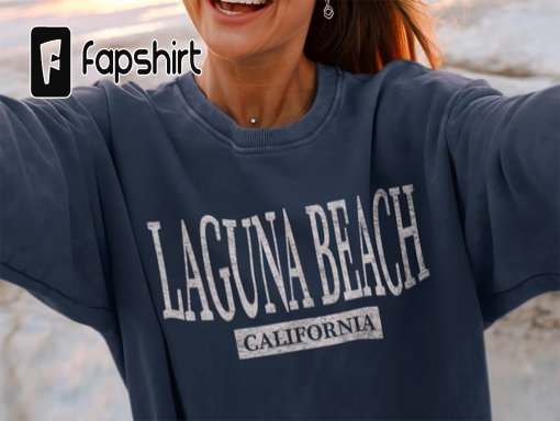 Laguna Beach Sweatshirt, California Beach Shirt, Beach Sweater, Spring Break Crewneck, Beach Pullover, College Road Trip Sweatshirt