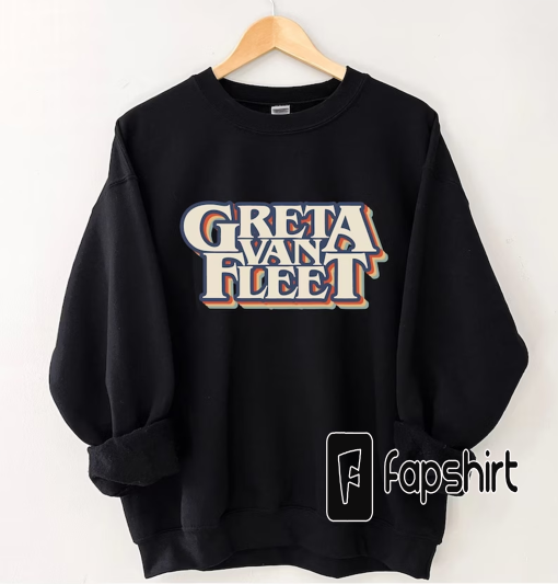 Greta Van Fleet Sweatshirt, Retro Greta Van Fleet Shirt, Greta Van Fleet Merch, Greta Van Fleet Hoodie, Dream In Gold Tour 2023 Sweatshirt