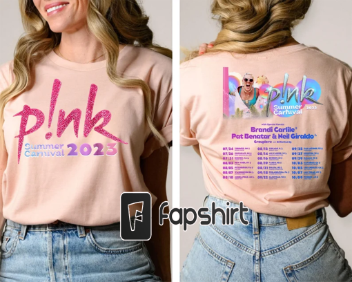 P!nk Pink Singer Summer Carnival 2023 Festi Tour T shirt Hoodie Hoody T-shirt, Pink Summer Carnival 2023 Tour Shirt For Kids, Men and Women.