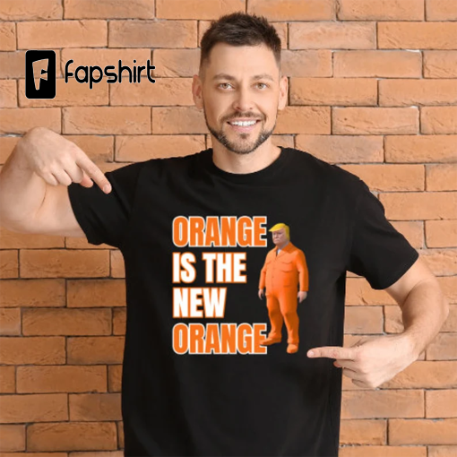 Trump For Prison, Orange Is The New Orange Adult Unisex TShirt, Anti Trump, Democrat, Liberal, MAGA, Political, Donald Trump, Lock Him Up