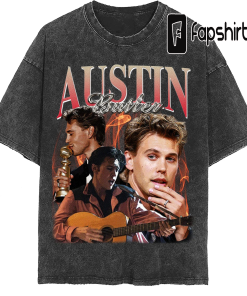 Austin Butler Vintage Washed Shirt, Actor Retro…