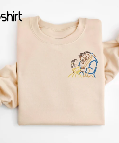 Beauty and the Beast embroidered Crewneck, Disney…