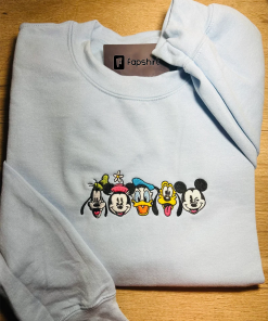 Mickey and Friends embroidered sweatshirt, Hoodie