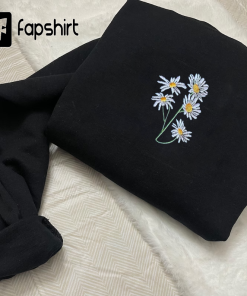 Flower Sweatshirt Floral Sweatshirt embroidered, Hoodie