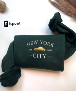 New York City embroidered sweatshirt, NYC Embroidered…