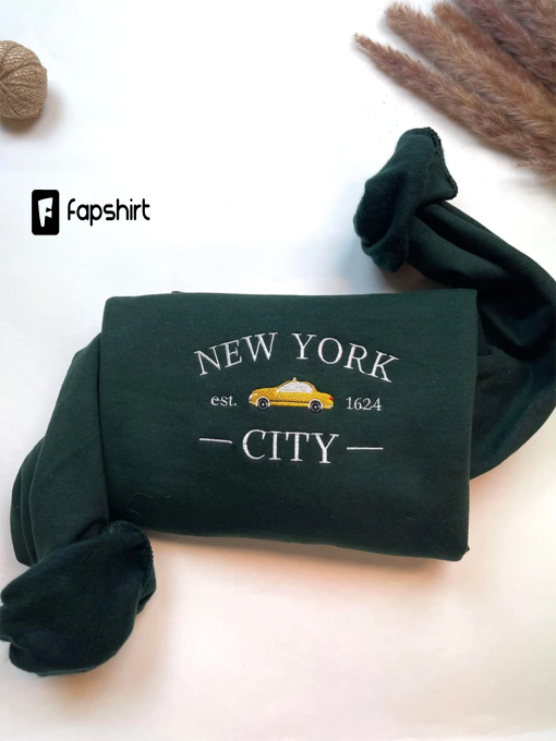 New York City embroidered sweatshirt, NYC Embroidered Sweatshirt, Hoodie