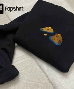 Capybara Embroidered Sweatshirt, Hoodie