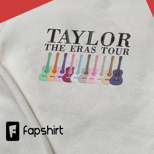 Taylor The Eras Tour Embroidered Sweatshirt, Hoodie