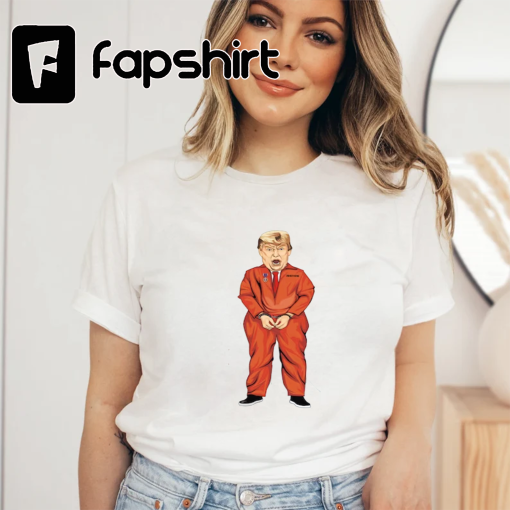 Donald Trump In Prison Jail Indicted President Arrested Unisex Classic T-Shirt, Free Donald Trump T-Shirt