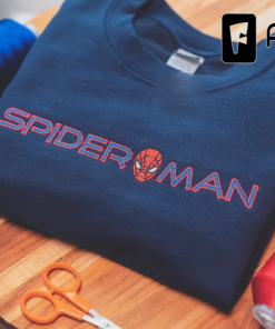 Inspired Spiderman Embroidered Sweatshirt, Hoodie