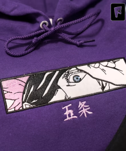 Inspired Embroidered Manga Anime Sweatshirt, Embroidered Crewneck