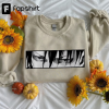 Inspired Embroidered Manga Anime Sweatshirt, Embroidered Crewneck