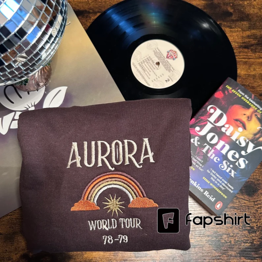 Aurora world tour embroidered sweatshirt/hoodie/t-shirt/tote bag