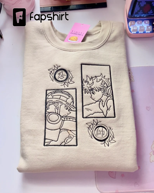 King & Shinobi Embroidered T shirt/Sweatshirt/Hoodie Anime Hxh Ant Arch Gungi Tile Design