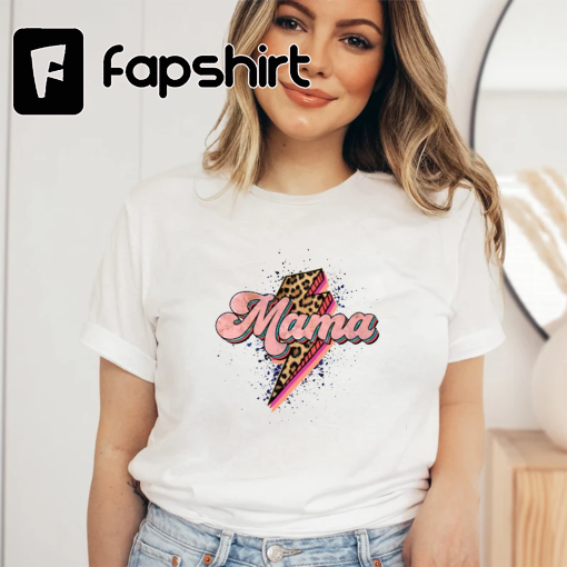 Leopard Mama Shirt Mom Shirt Shirt of Mom Mama Shirt Mama Tshirt Momlife Shirt Leopard Print Shirt Leopard Print Mama Shirt New Mom Gift Mom