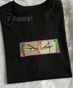 Embroidered Zoro Eyes, Embroidered One Piece Sweatshirt,…