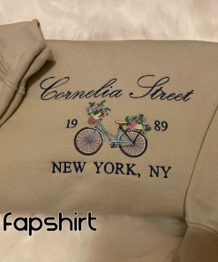 Cornelia Street New York Embroidered Crewneck Sweatshirt