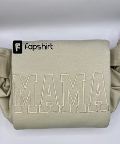 MAMA Neutral Embroidered Sweatshirt, Mothers Day Gift,…