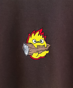 Cute Calcifer! Embroidered Crewneck | Anime Themed…