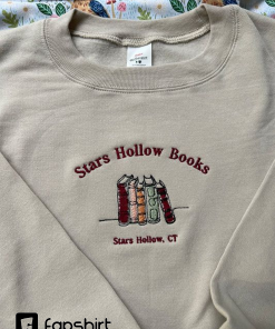 Stars Hollow Books Embroidery Sweatshirt