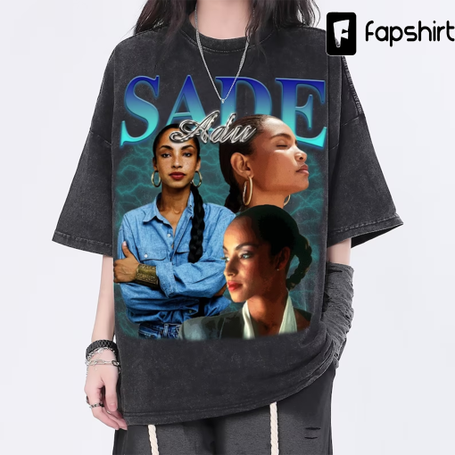 Sade Adu Vintage Washed Shirt, Hip hop RnB Rap Unisex Homage Tee,inspired Morena Fans Gift For Women, Retro 90’s T-Shirt For Men