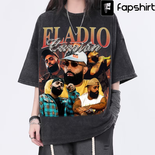 Eladio Carrión Vintage Washed Shirt, Hip hop RnB Rap Unisex Homage Tee,inspired Morena Fans Gift For Women, Retro 90’s T-Shirt For Men