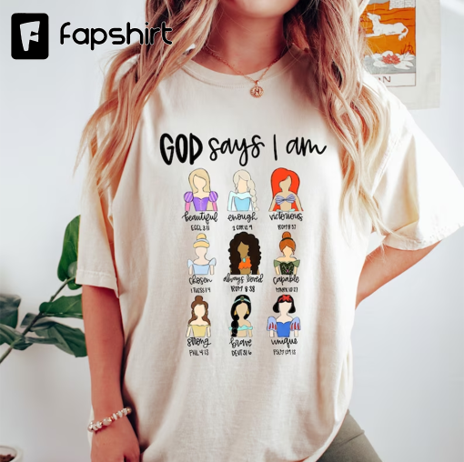 God Says I’m Beautiful Enough Shirt, Bible Verse Shirt, Faith Shirt, Princess Shirt, Princesses Shirt, Christian Shirt, Religious Shirt