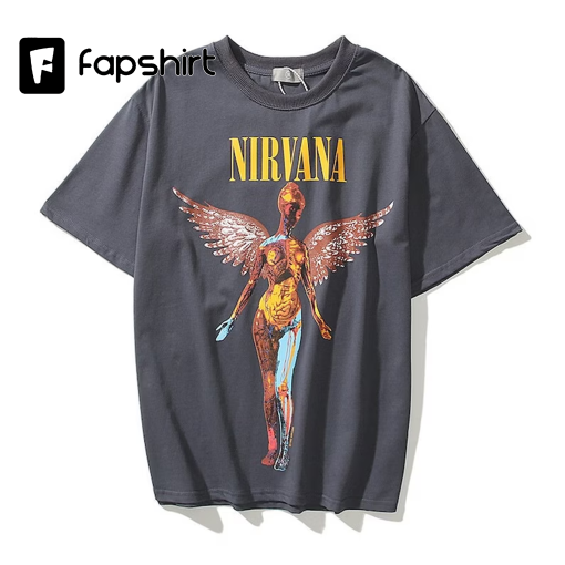 Nirvana IN UTERO TShirt, Nirvana Tee, Grunge Band Shirt, Rock Band TShirt