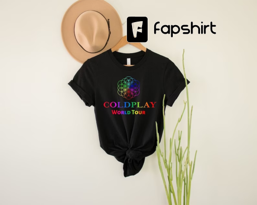 Coldplay World Tour Shirt, Coldplay Tour 2023 Tee, Coldplay Europe Tour Shirt, Coldplaly Tour Shirt, Coldplay Fan Shirt, Coldplay Lover Tee