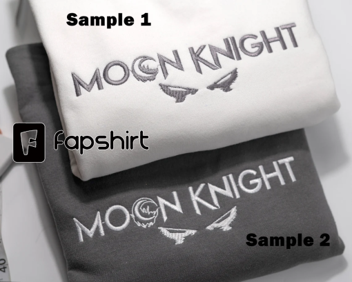 Inspired MoonKnight crewneck Embroidered Sweatshirt Hoodie Unisex sweater