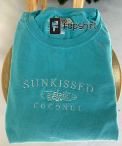 sunkissed coconut embroidered