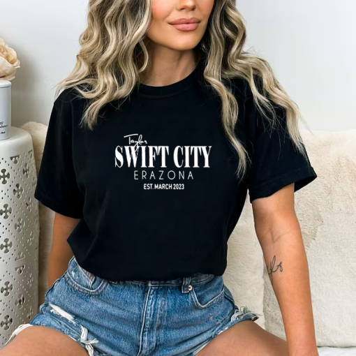 Swift City Shirt, Eras Tour Merch, Swift City Est. 2023 The Eras Tour Arizona, Glendale Arizona Tour