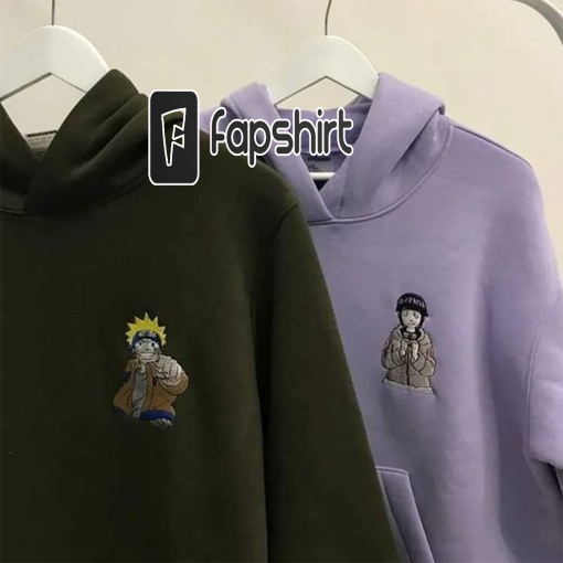 Naruto & Hinata couble embroidered  sweatshirt