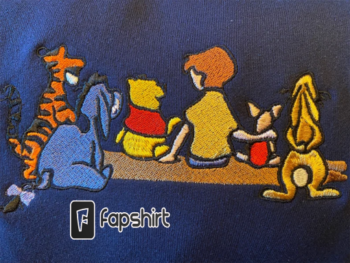 Winnie the Pooh and friends | Embroidered Sweatshirt