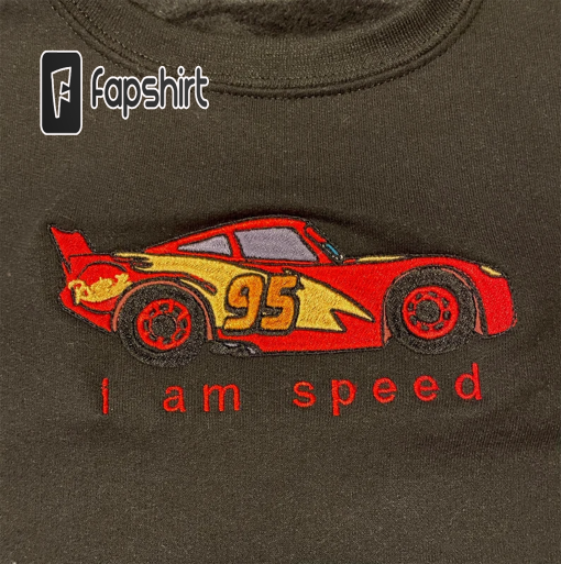 Cars Lightning McQueen | Embroidered Crewneck Sweatshirt