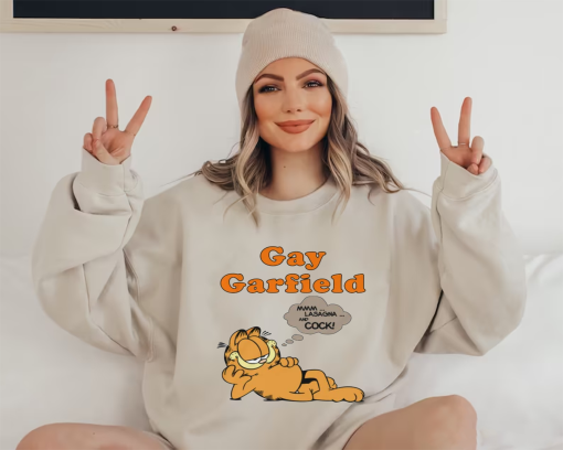 Funny Parody TShirt – Gay Garfield Meme Tee – Gift Shirt