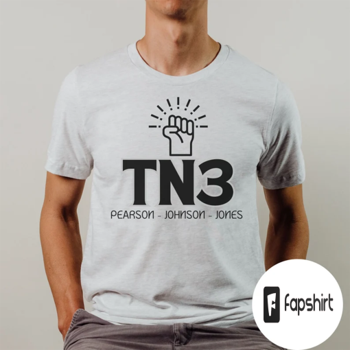 Tennessee Three T-shirt, I stand with the Tennessee Three, Democrat Tee, Justin Jones, Justin Pearson, Gloria Johnson Shirt