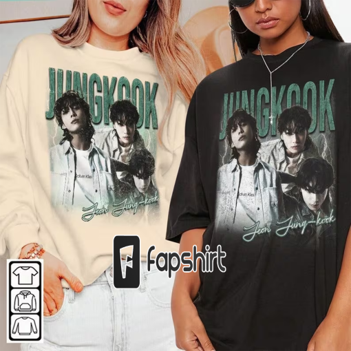 Jungkook Kpop Shirt, BTS Sweatshirt, Jungkook Vintage Retro Graphic Tee Music Unisex Gifts Fan Hoodie, Kpop040423